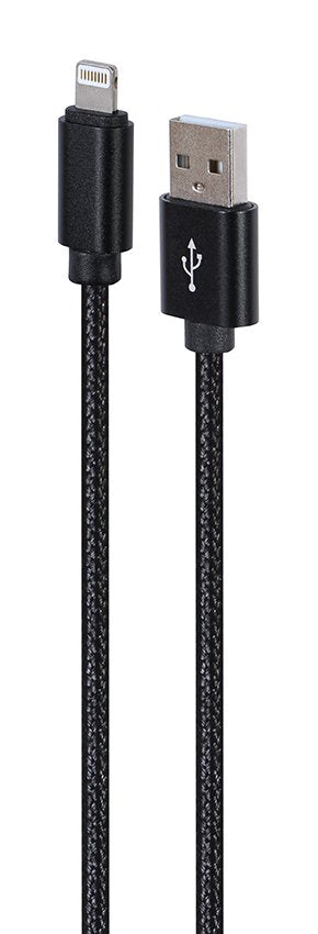 Gembird Cable Trenzado De Algodón De 8 Pines Con Conectores Metálicos, 1,8 M, Negro Ccdb-Musb2b-Amlm-6