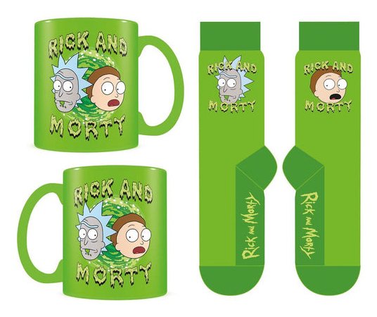 Set Taza Y Calcetines Rick & Morty