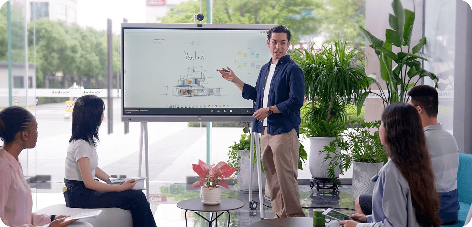 EAN 0841885108944 - Yealink MeetingBoard Panel plano interactivo 165,1 cm (65") LED Wifi 4K Ultra HD Negro Pantalla táctil Pr imagen 6
