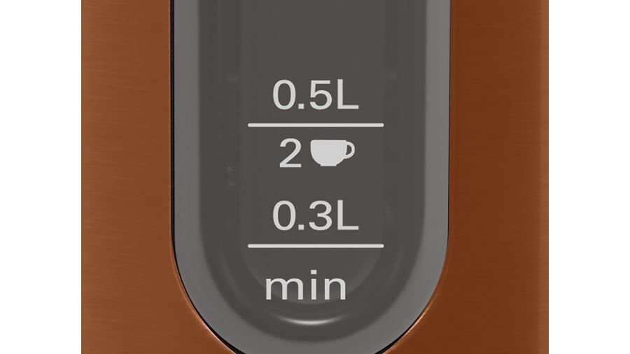 EAN 4242005188284 - Bosch TWK4P439 tetera eléctrica 1,7 L 2400 W Negro, Oro imagen 10