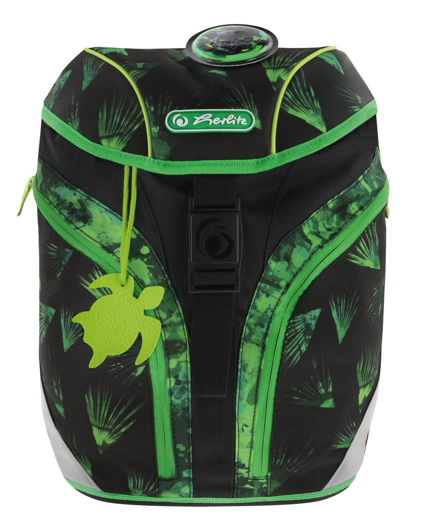 EAN 4008110370644 - Herlitz SoftLight Plus Greenline Explorer juego de mochila escolar Niño Poliéster Negro, Verde imagen 12