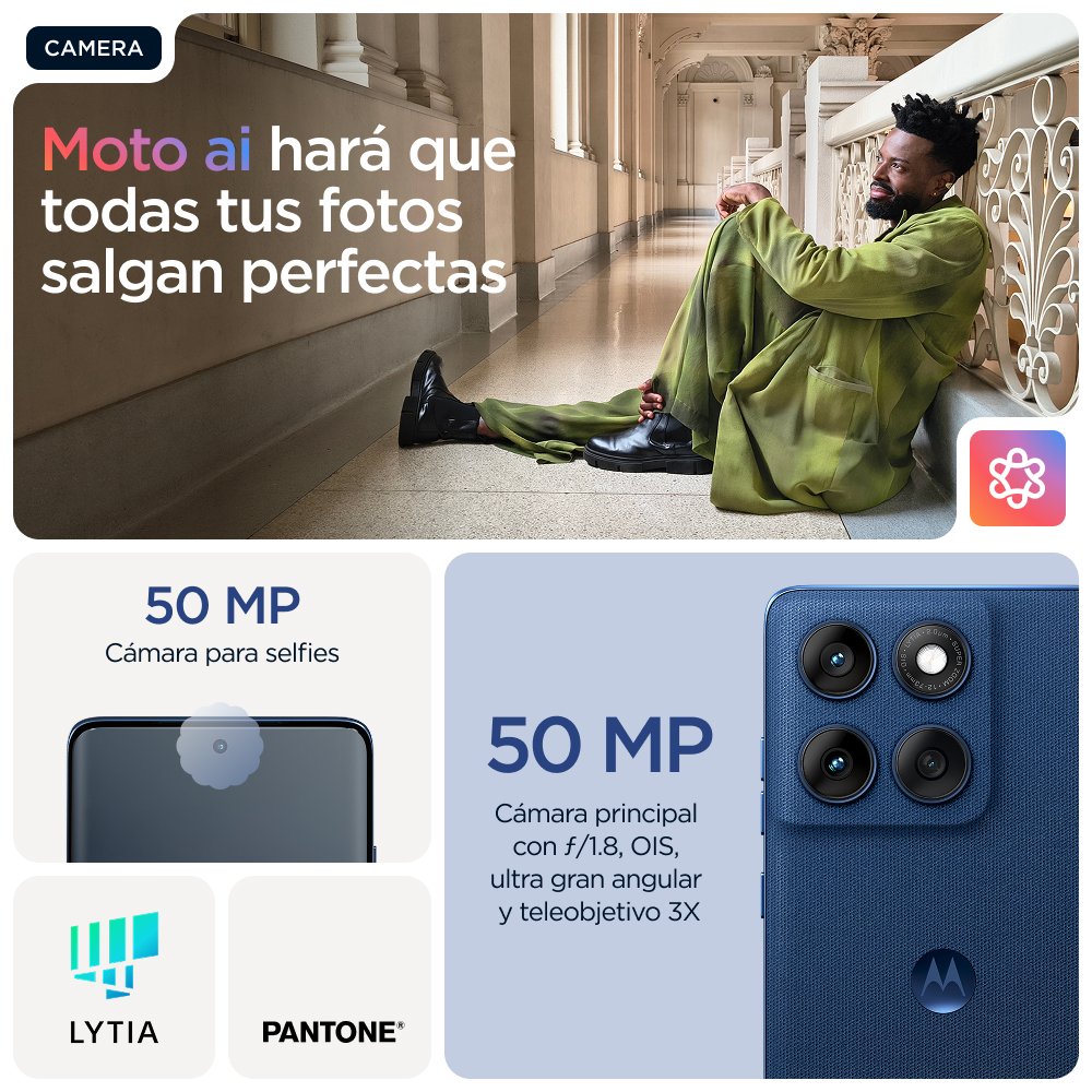 EAN 0840023298141 - Motorola edge 60 16,9 cm (6.67") SIM doble Android 15 5G USB Tipo C 12 GB 256 GB 5200 mAh Azul imagen 15