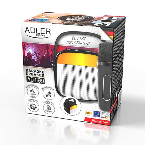 EAN 5905575902429 - Adler AD 1199B altavoz portátil o de fiesta Altavoz monofónico portátil Negro, Gris imagen 6