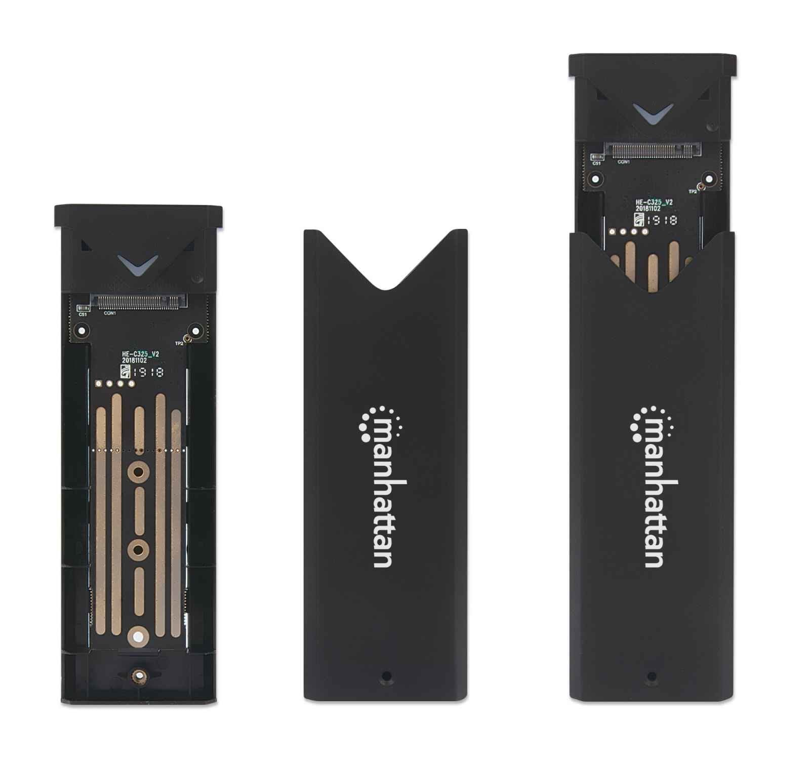 EAN 0766623130530 - Manhattan 130530 caja para disco duro externo Caja externa para unidad de estado sólido (SSD) Negro M.2 imagen 9