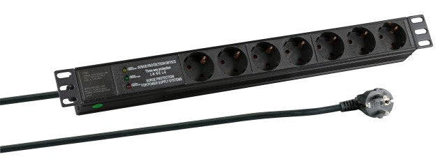 Efb 19" 1he Meckdosenleime 7xcee 7 3 Con Üss,Alu,Sw