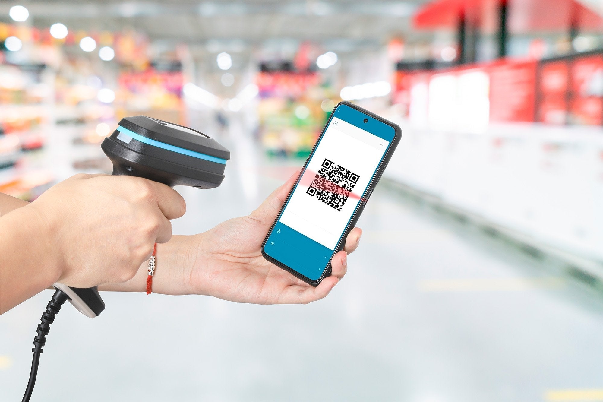 Manhattan 2d Led Barcodescanner 450mm Ip52 Handscanner