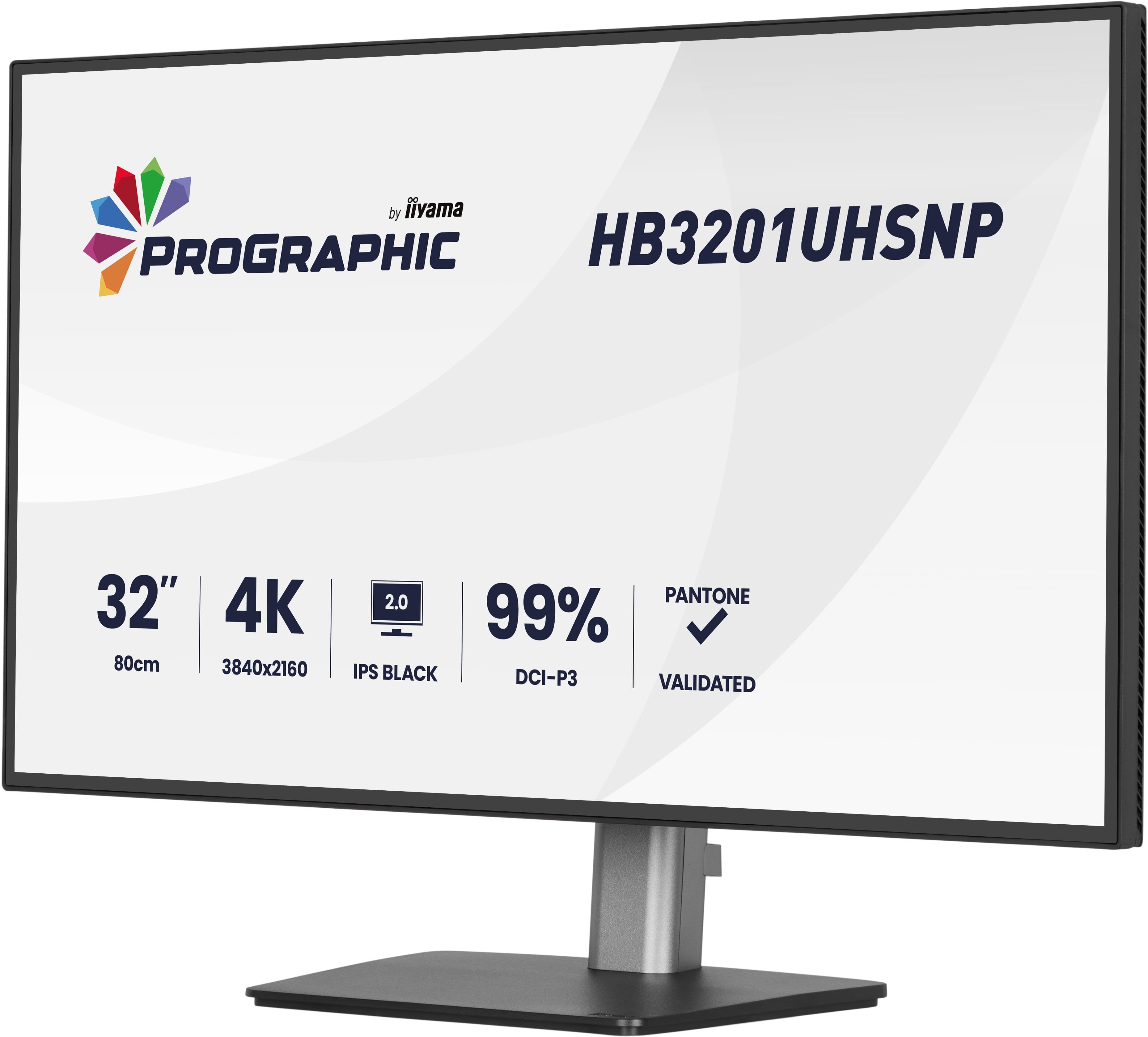 Monitor Iiyama 32" Hb3201uhsnp-B1 16:9 Hdmi+Dp+Usb-C 4k