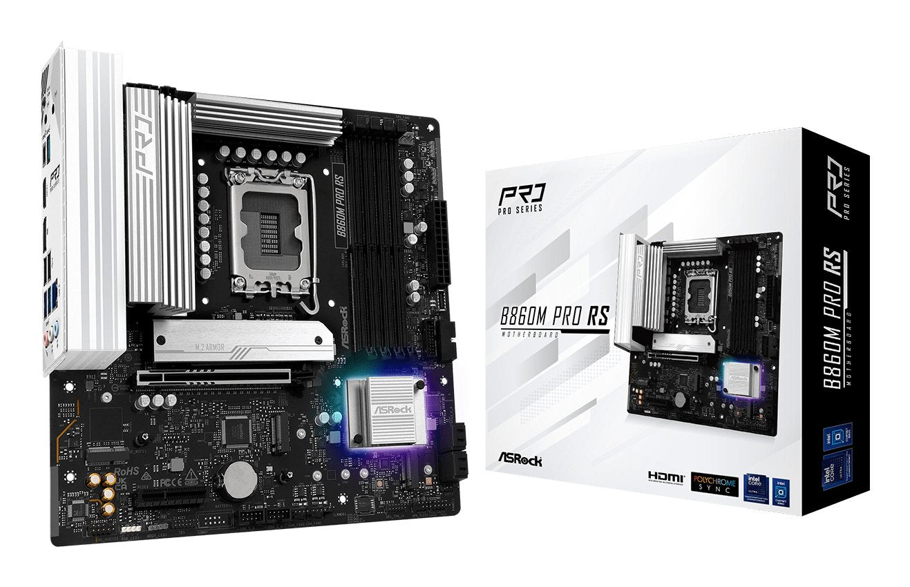 EAN 4711581490277 - Asrock B860M Pro RS Intel B860 LGA 1851 (Socket V1) micro ATX imagen 1
