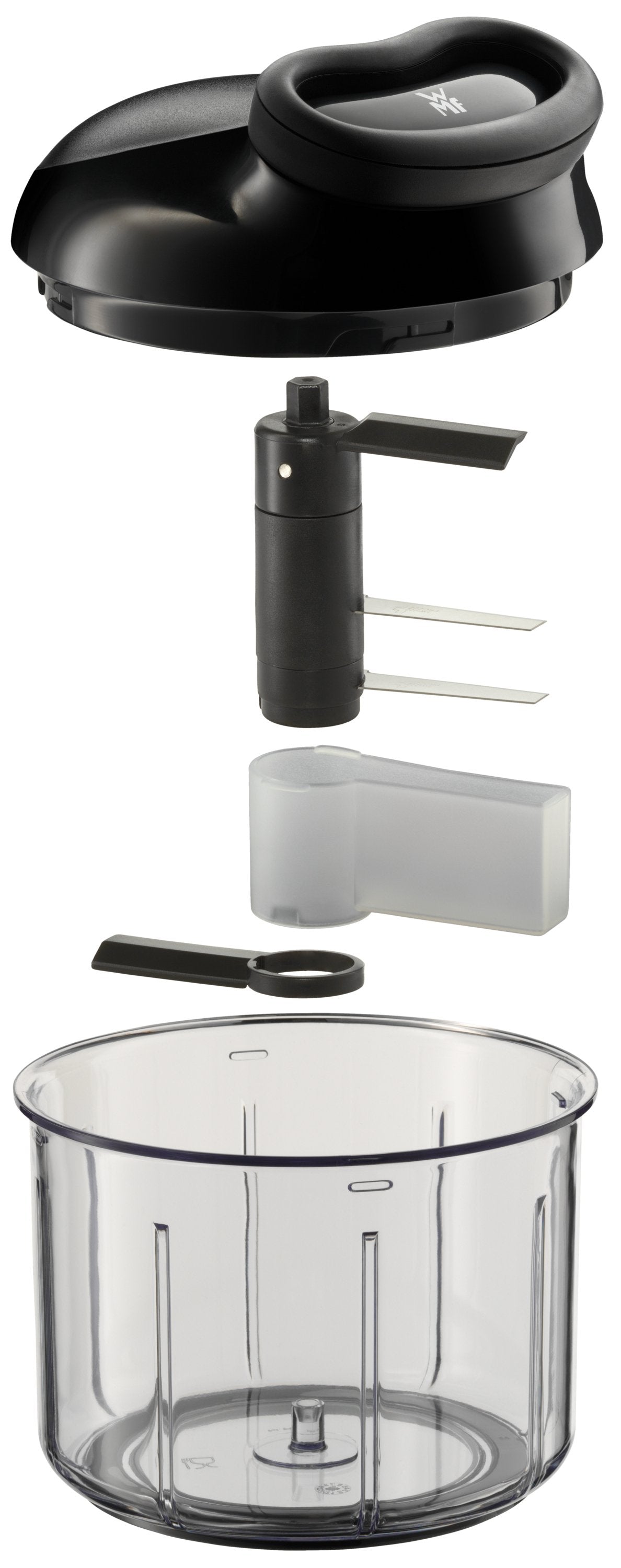EAN 4000530699336 - WMF Gourmet 18.7678.6040 picadora manual de alimentos Negro, Transparente imagen 7
