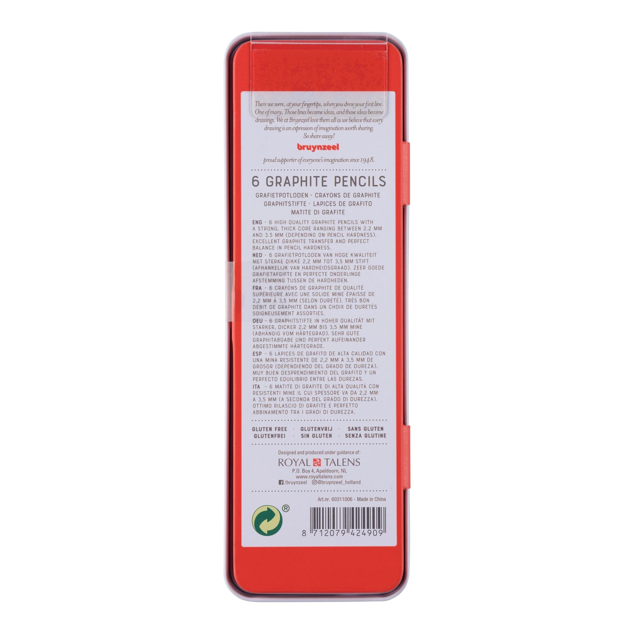 Talens Bruynzeel Estuche De 6 Lápices De Grafito Expression