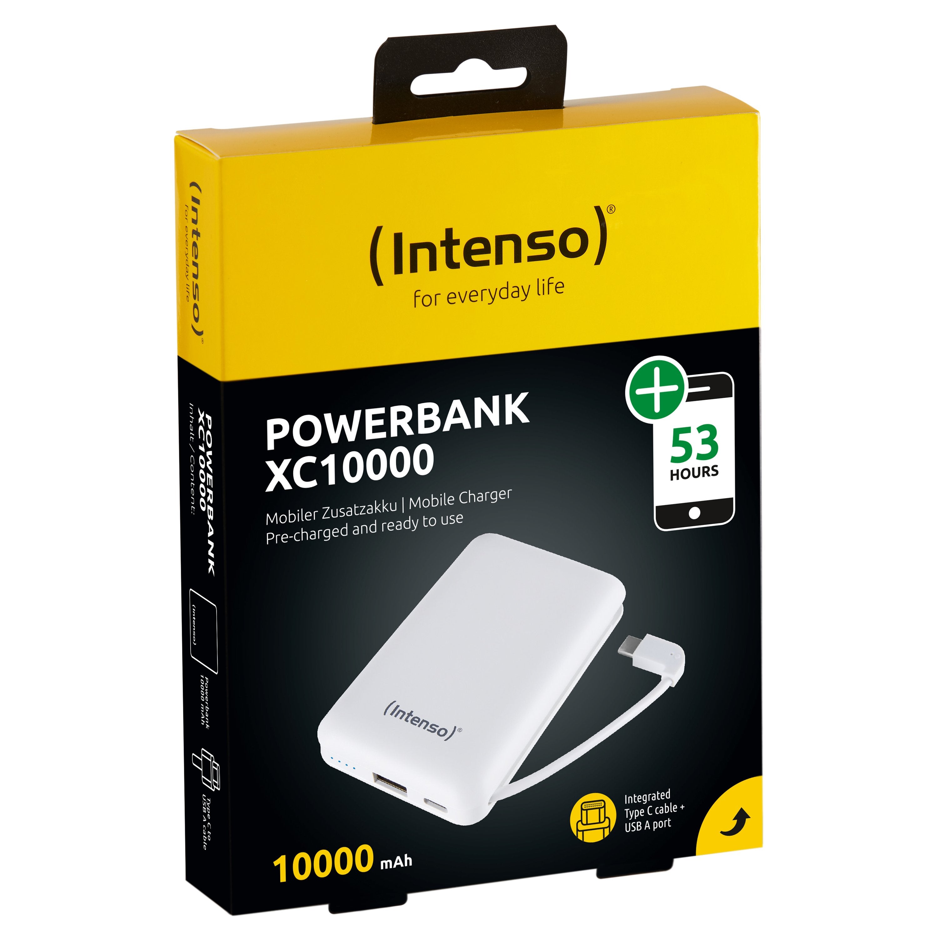 EAN 4034303030156 - Intenso XC10000 Polímero de litio 10000 mAh Blanco imagen 2
