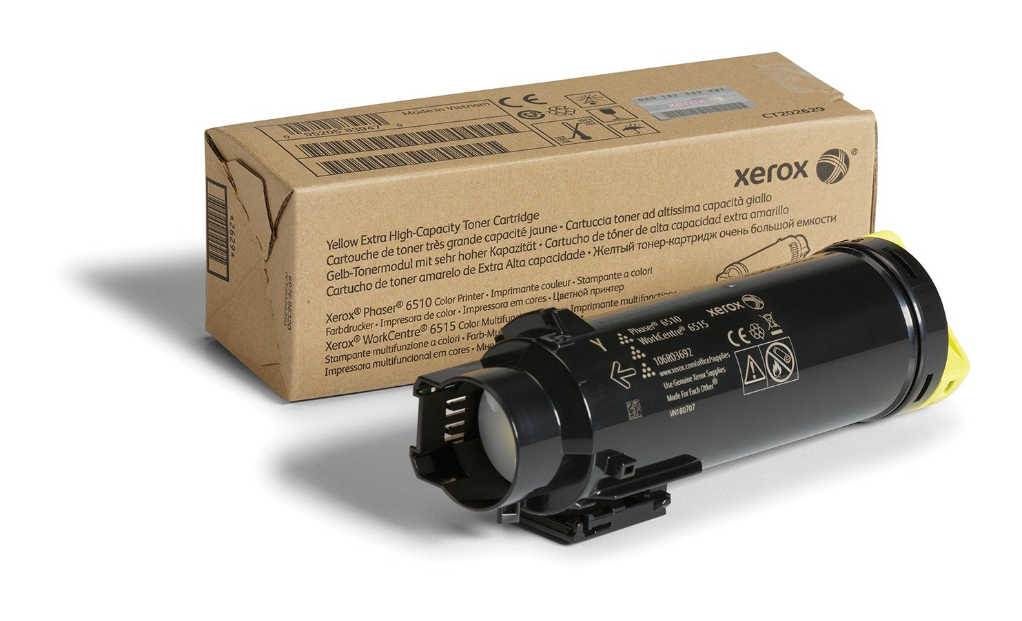 Xerox Toner Amarillo Phaser 6510 / Workcentre 6515 Capacidad Extra (4300 Páginas)