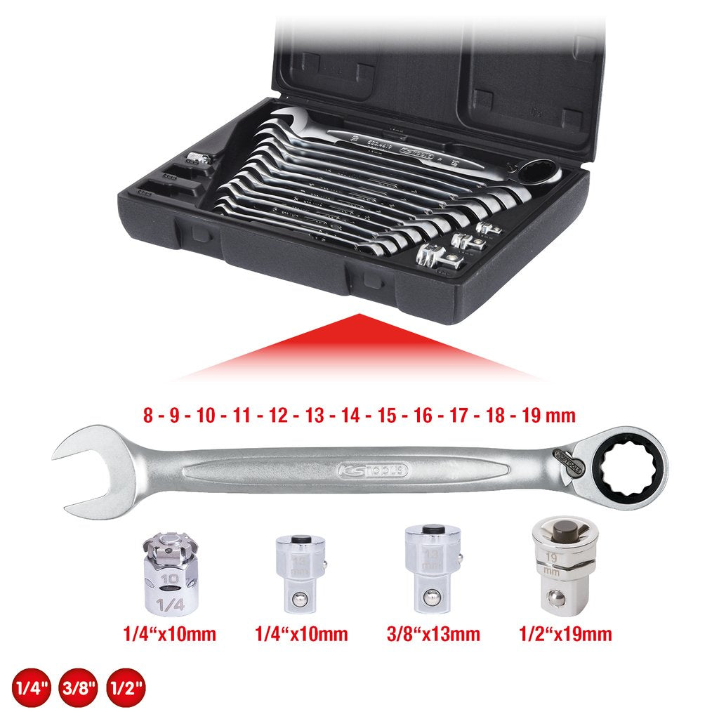 Ks Tools 503.4666 Llave De Carraca Acero Cromo Vanadio 72 Pieza(S)