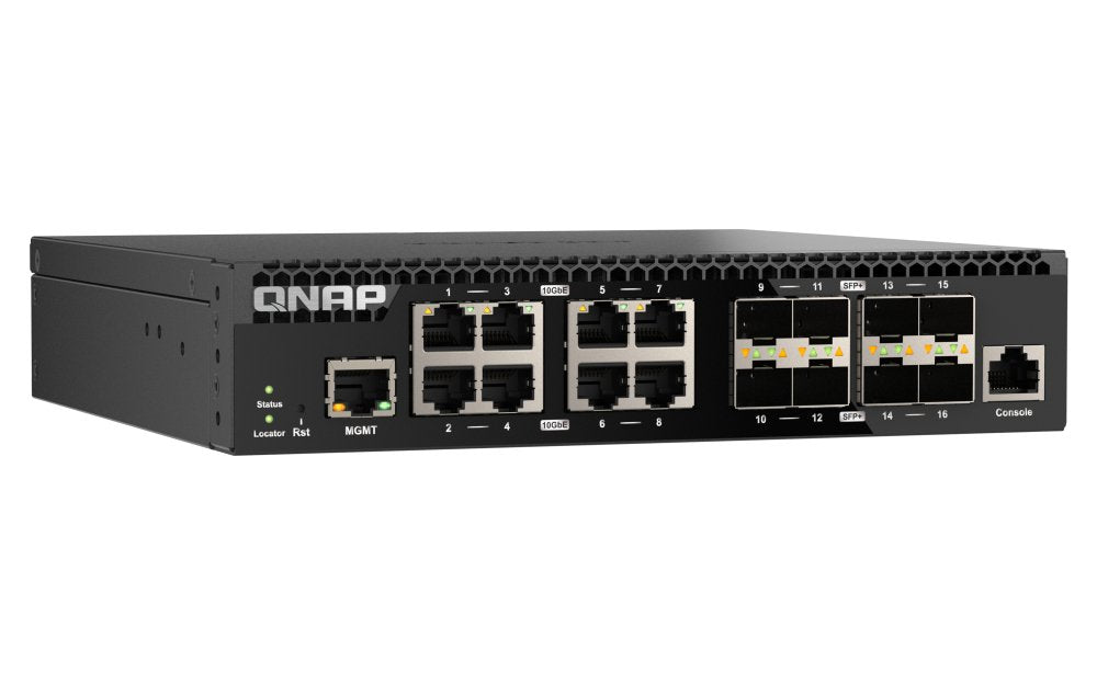 EAN 4711103084311 - QNAP QSW-M3216R-8S8T switch Gestionado L2/L3 10G Ethernet (100/1000/10000) 1U Negro imagen 5