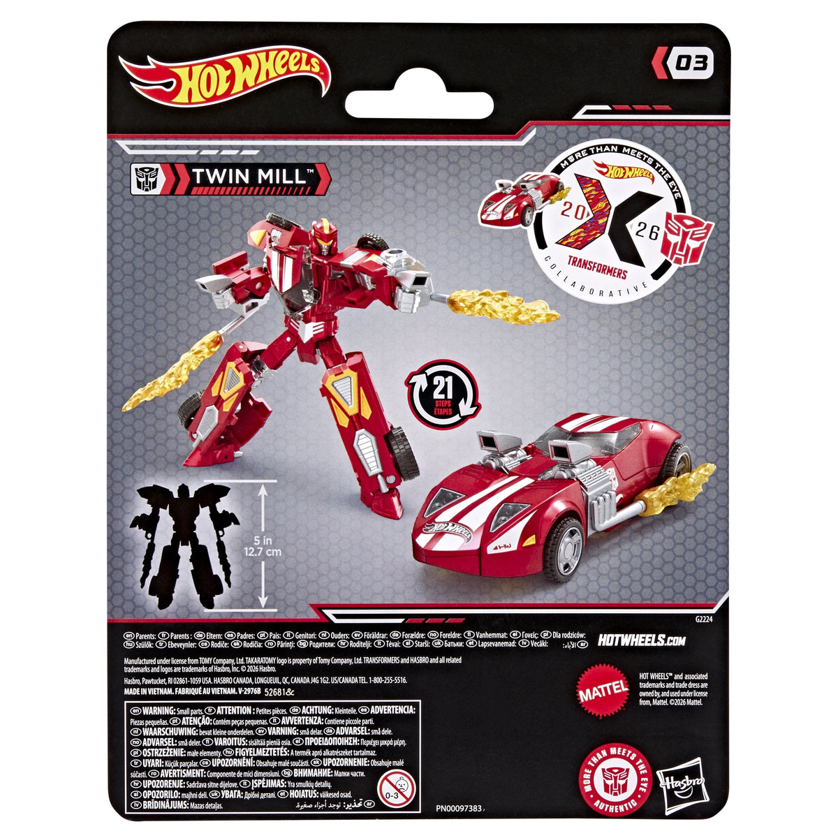 Figura Twin Mill Hot Wheels Transformers 12.5cm
