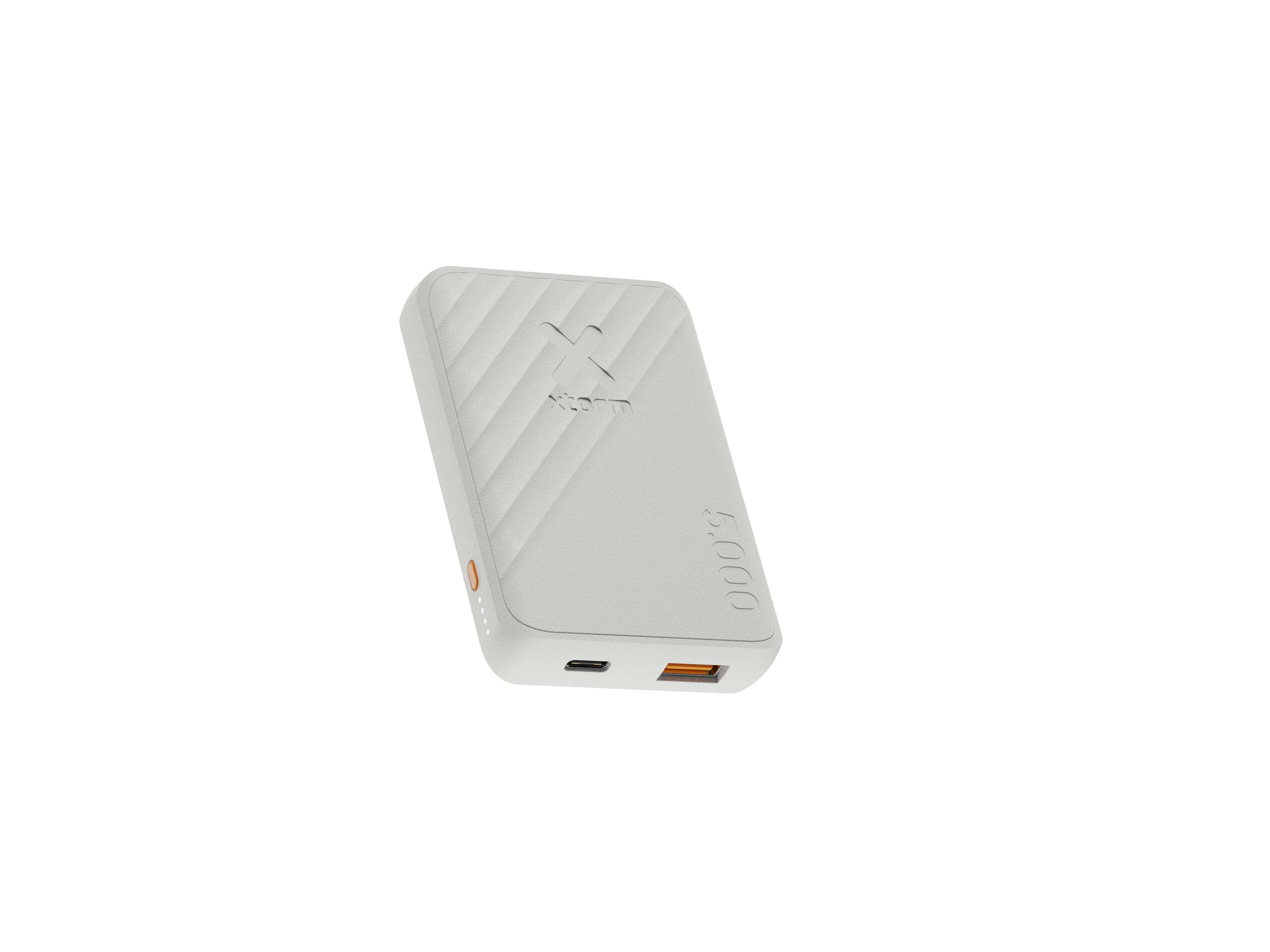 Power Bank Xg2050 Go2 12w 5000mah Blanco Ceniza Xtorm 12w/ 5000mah/ Carga Rápida/ Usb-C, Usb-A