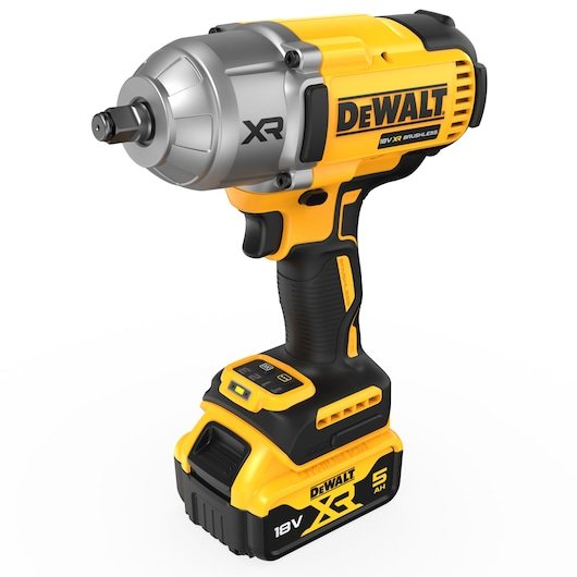 Dewalt Dcf900p2t-Qw Atornilladora De Impacto Con Batería 1/2" 1898 Nm Negro, Amarillo 18 V