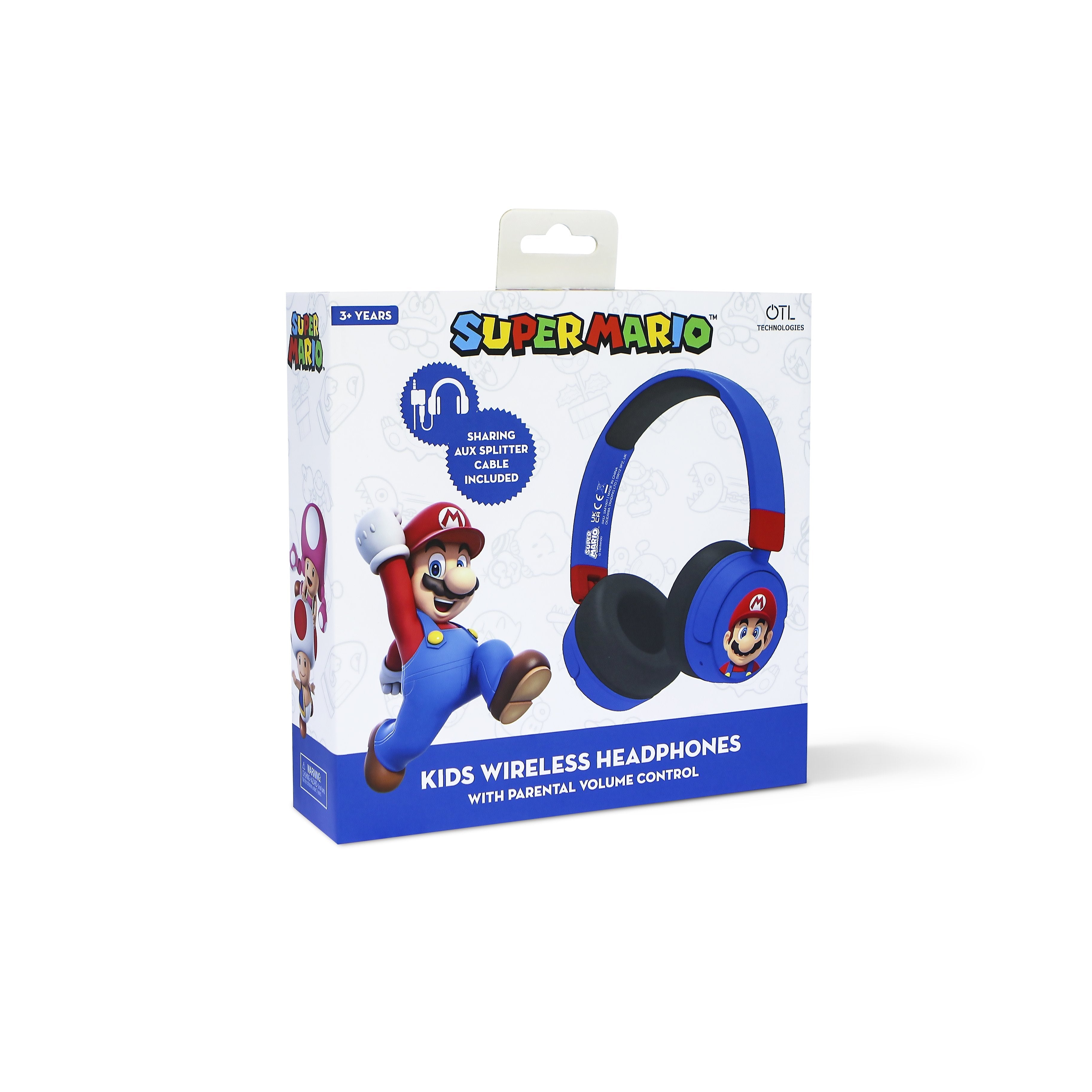 Auriculares Inalambricos Infantiles Super Mario Bros
