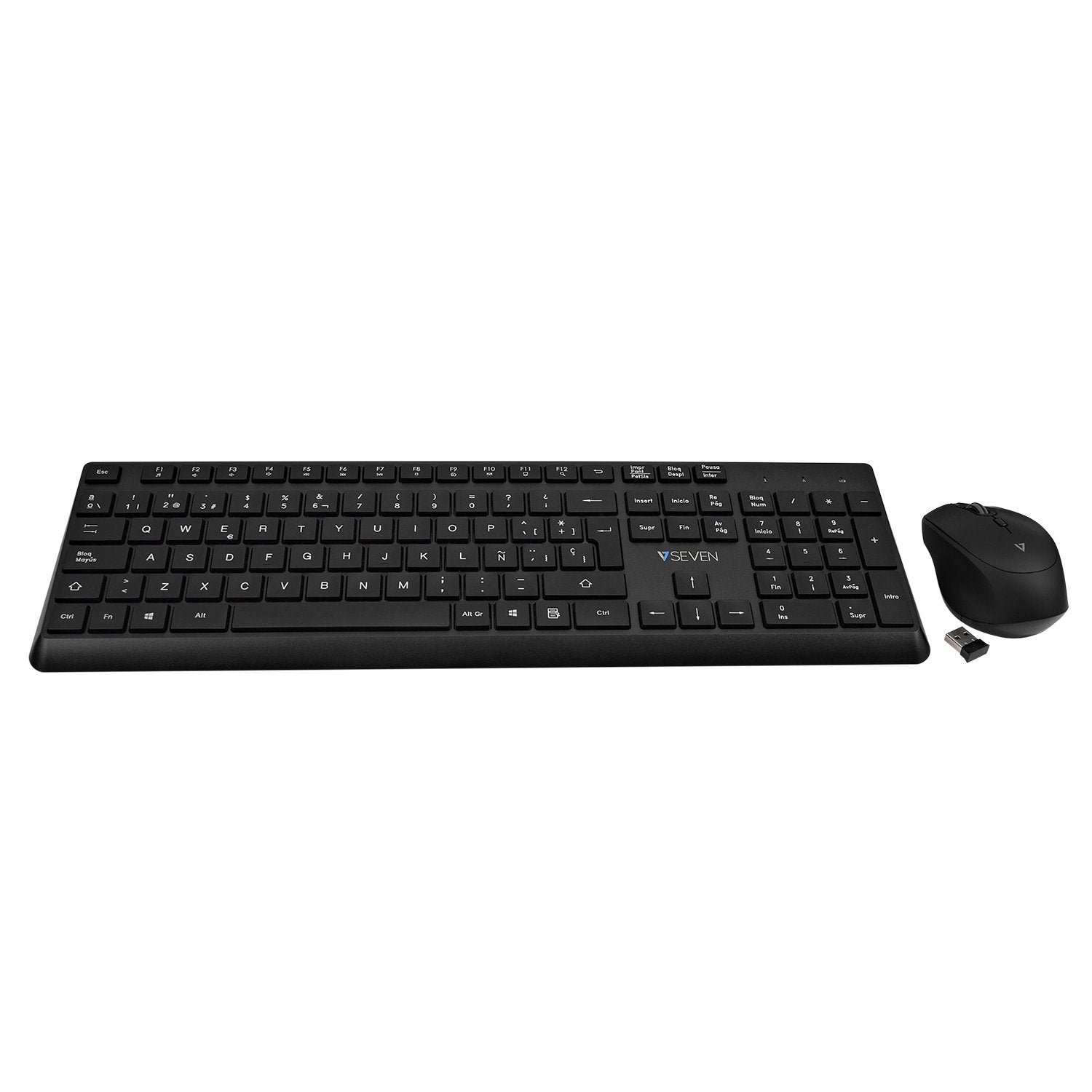 Teclado Español Inalámbrico Pro Mouse Es Wrls Qwerty Es Lasered Keycap