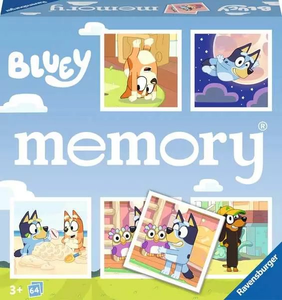 Memoria Ravensburger - Bluey, Juego De Memoria 22646