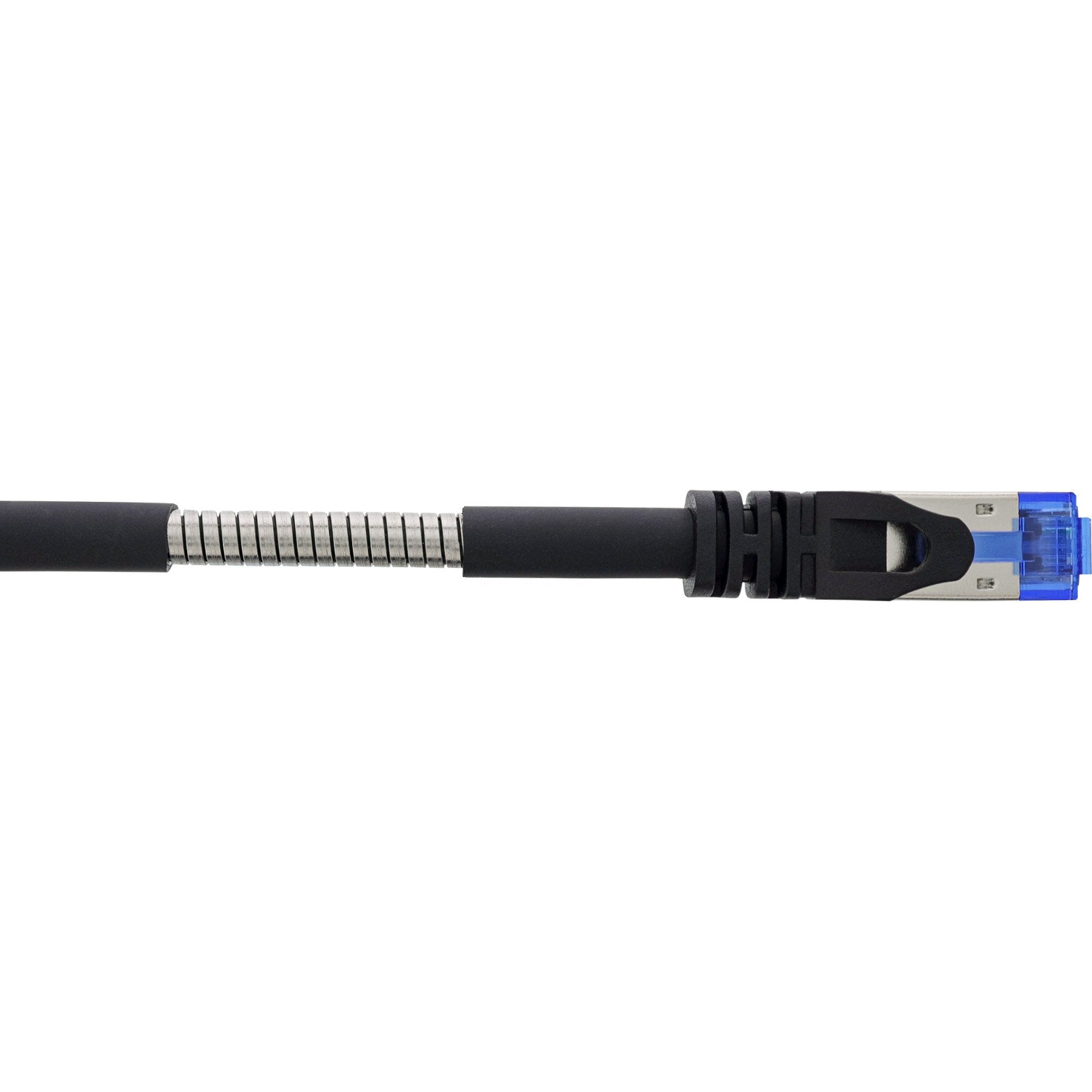 Inline® Cable De Red Armoured, U/Ftp, Cat.6a, Black, 25m