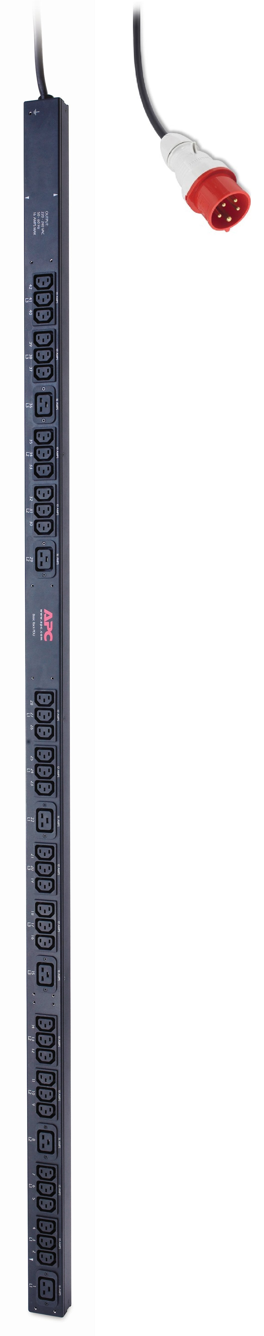 EAN 0731304254102 - APC Rack PDU, Basic, Zero U, 11 kW, 230V, (36) C13 & (6) C19 unidad de distribución de energía (PDU) 42 s imagen 1