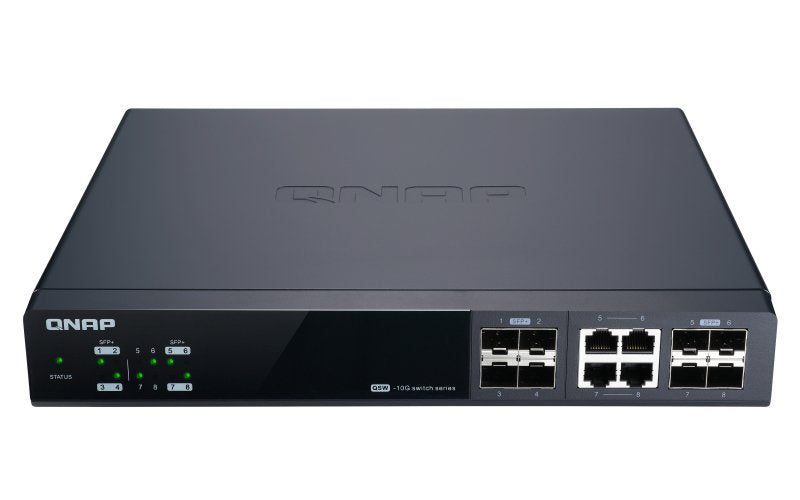 Qnap Qsw-M804-4c Managed Switch 8 Port Of 10gbe Port Speed 4 Port Sfp+ 4 Port Sfp+/ Nbase-T