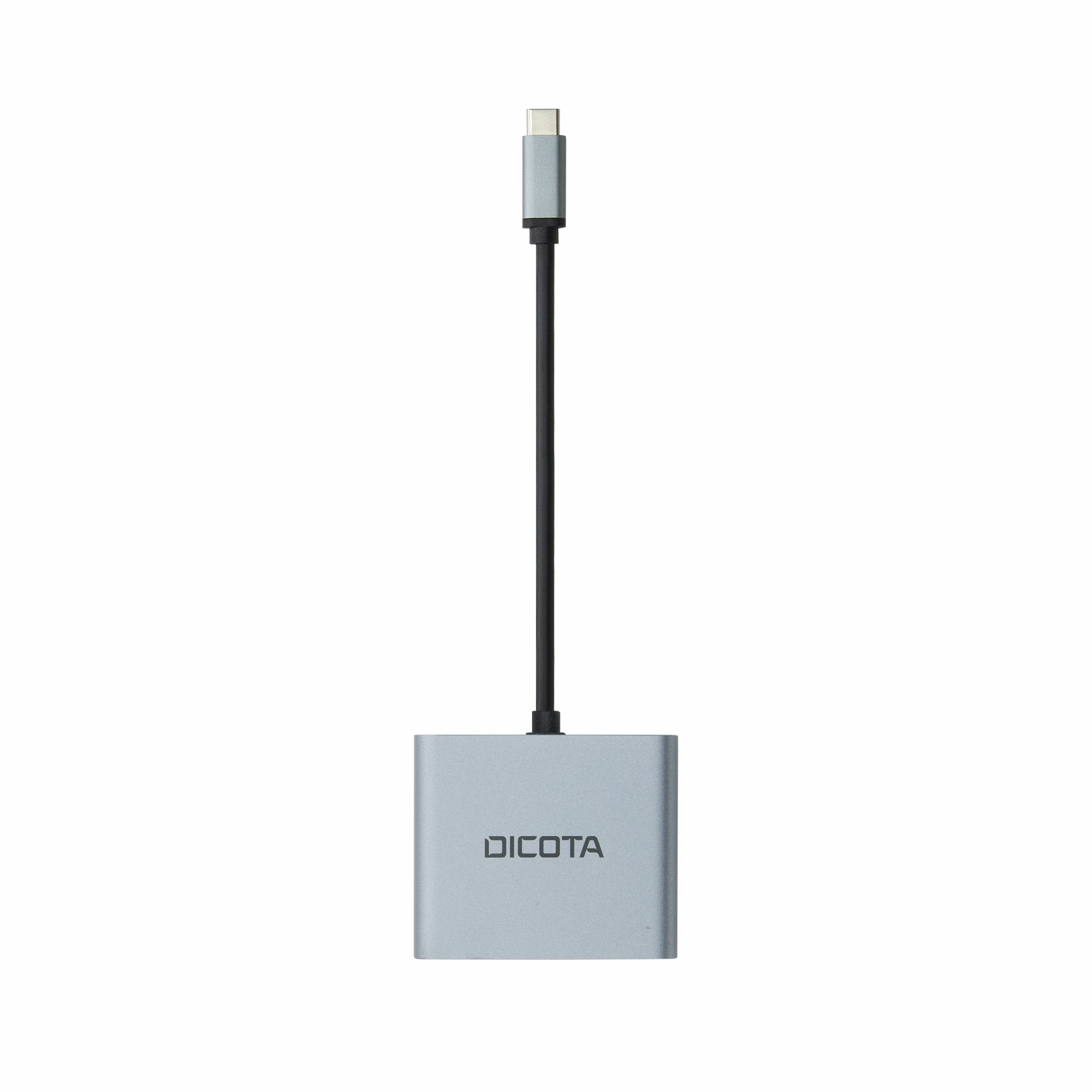 Dicota Usb-C Mobile 4-In-1 Mini Docking Station 4k Hdmi Pd 100w Plata