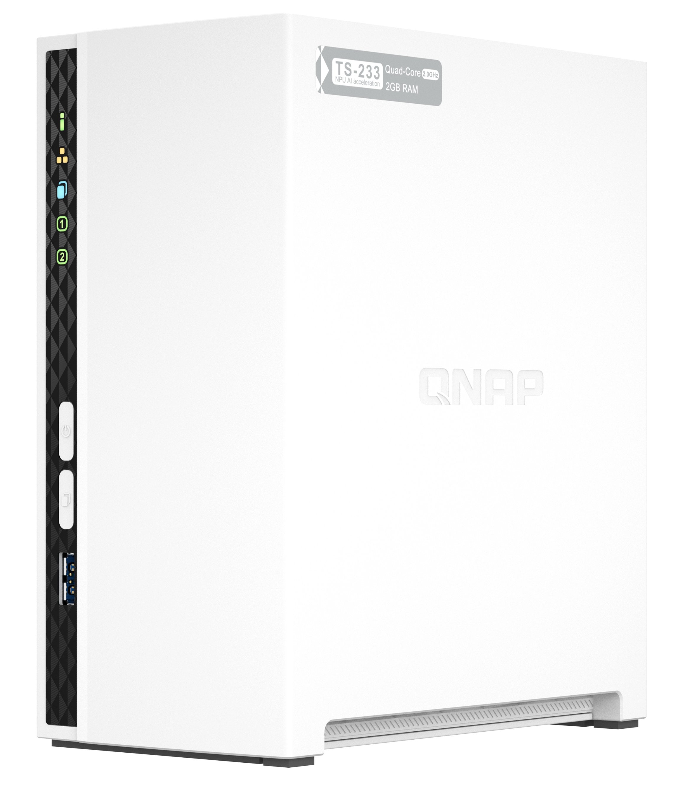 Nas Qnap Ts-233 2 Bahías 3.5'- 2.5' 2gb Ddr4 Formato Torre