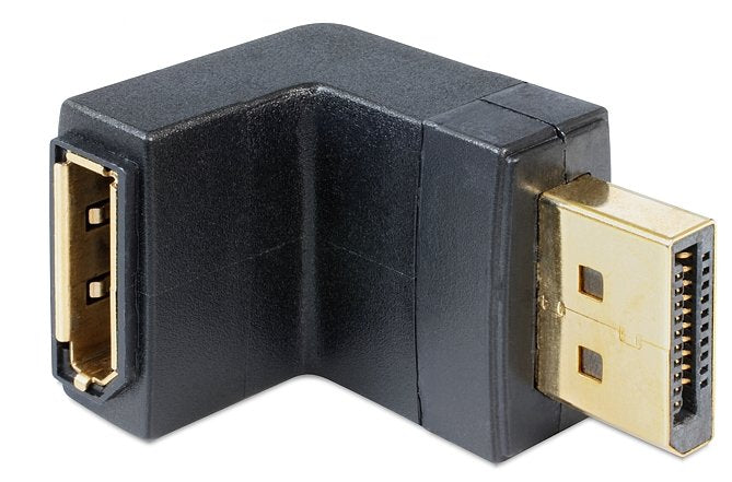 Delock Adapter Displayport Male > Displayport Female Angled Down