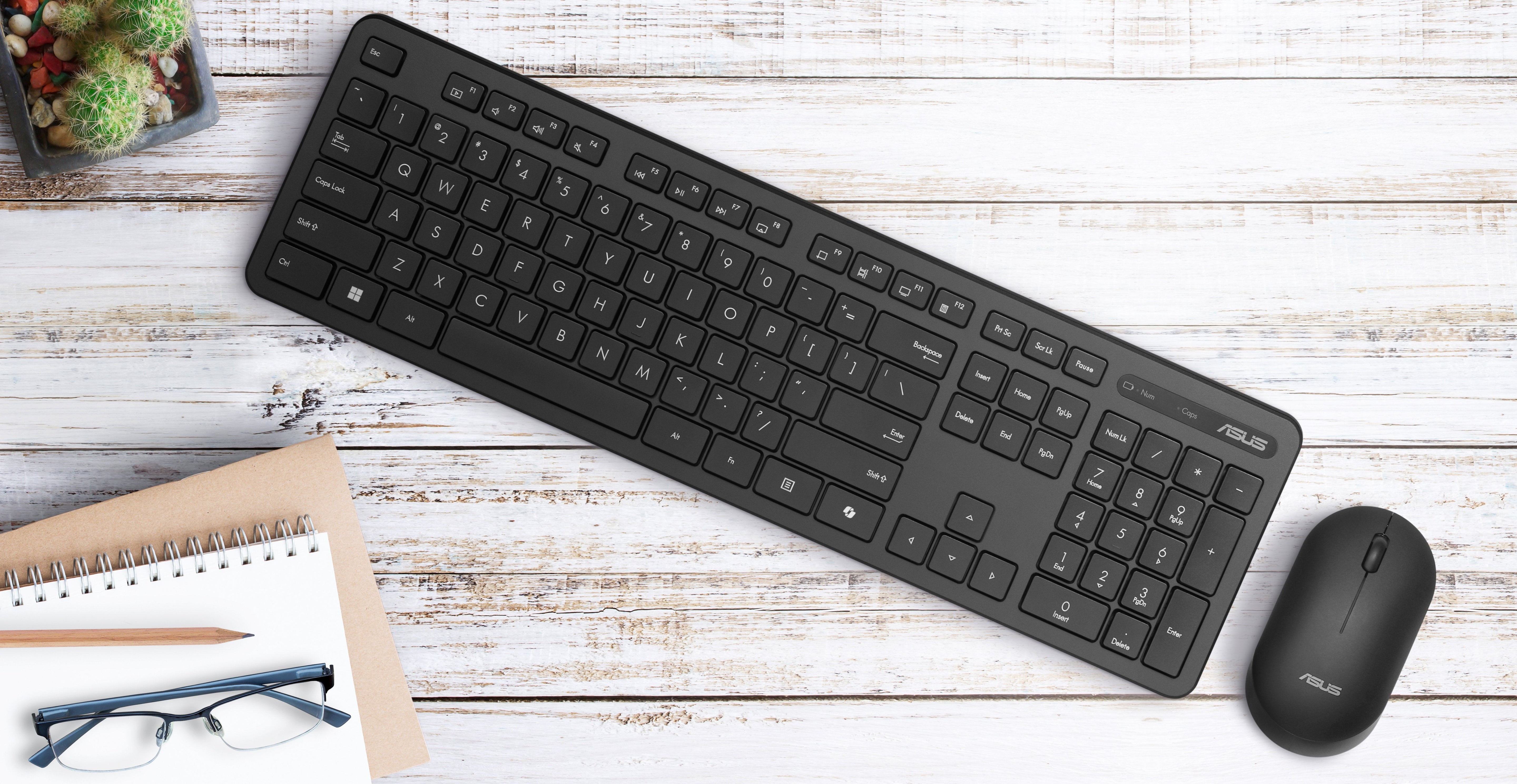 EAN 4711387539606 - ASUS CW100 teclado Ratón incluido Universal RF inalámbrica + USB Negro imagen 12