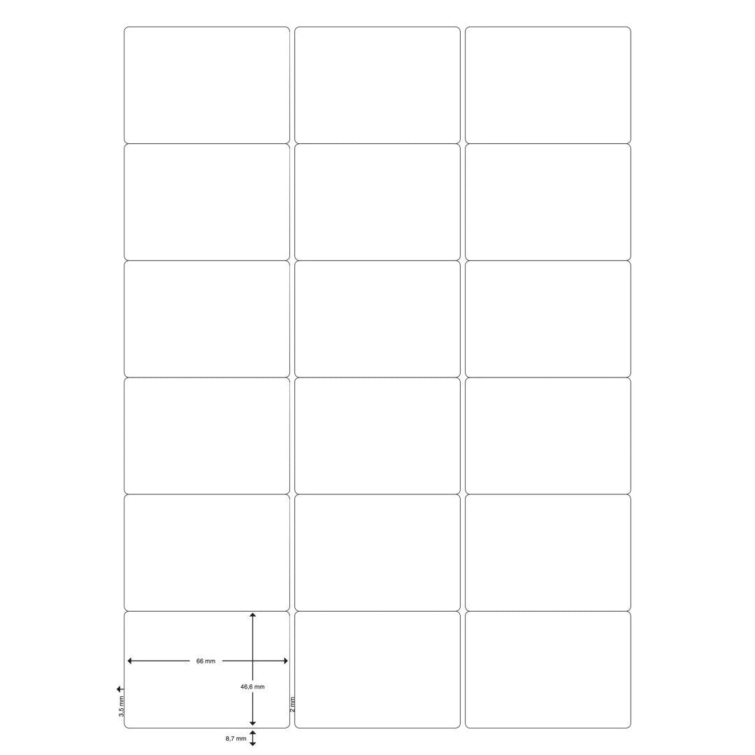 EAN 5705831015838 - Q-CONNECT KF01583 etiqueta de impresora Blanco imagen 2