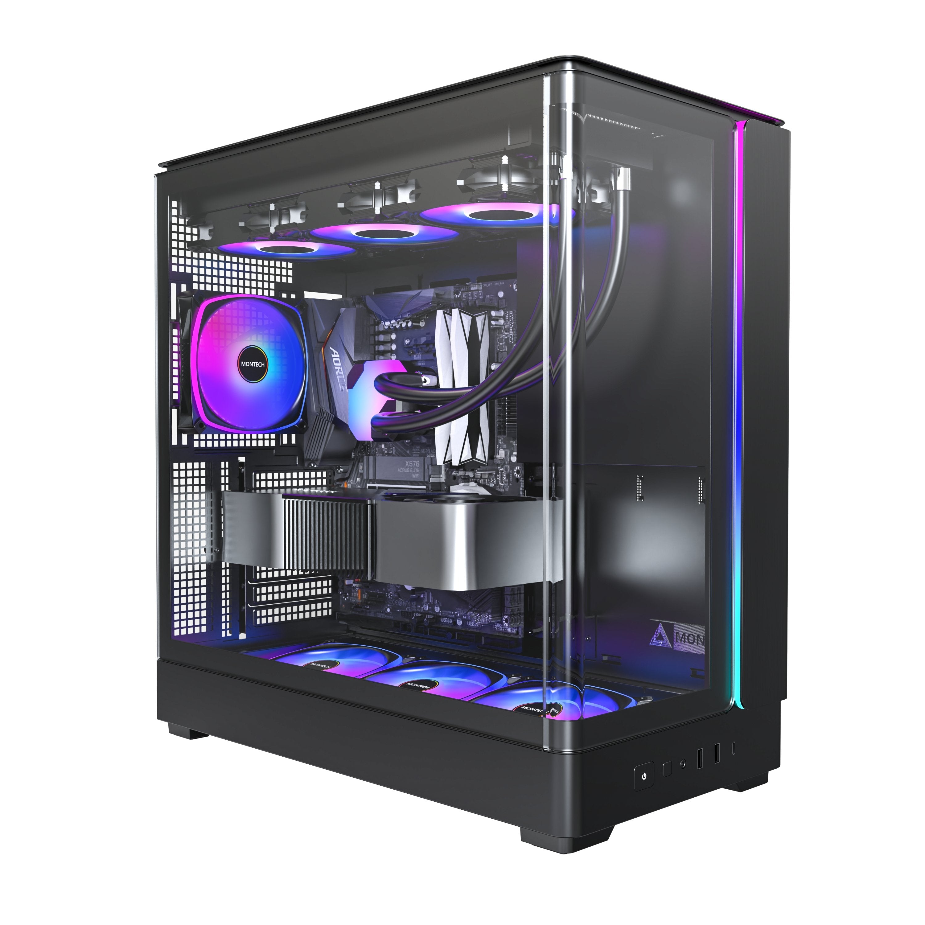 Caja Pc Montech King 45 Pro Negra King 45 Pro (B)