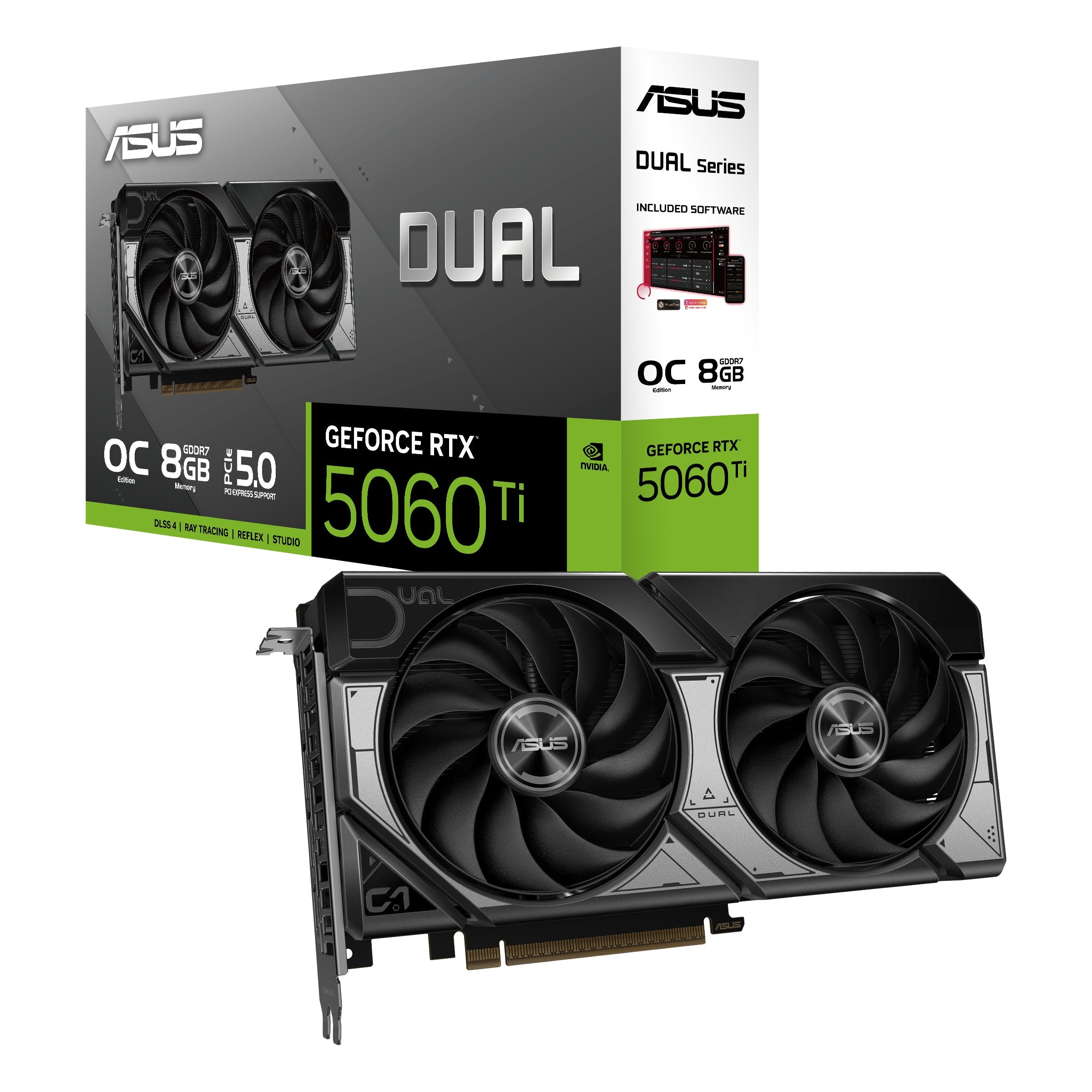 EAN 4711387994290 - ASUS Dual -RTX5060TI-O8G NVIDIA GeForce RTX 5060 Ti 8 GB GDDR7 imagen 3