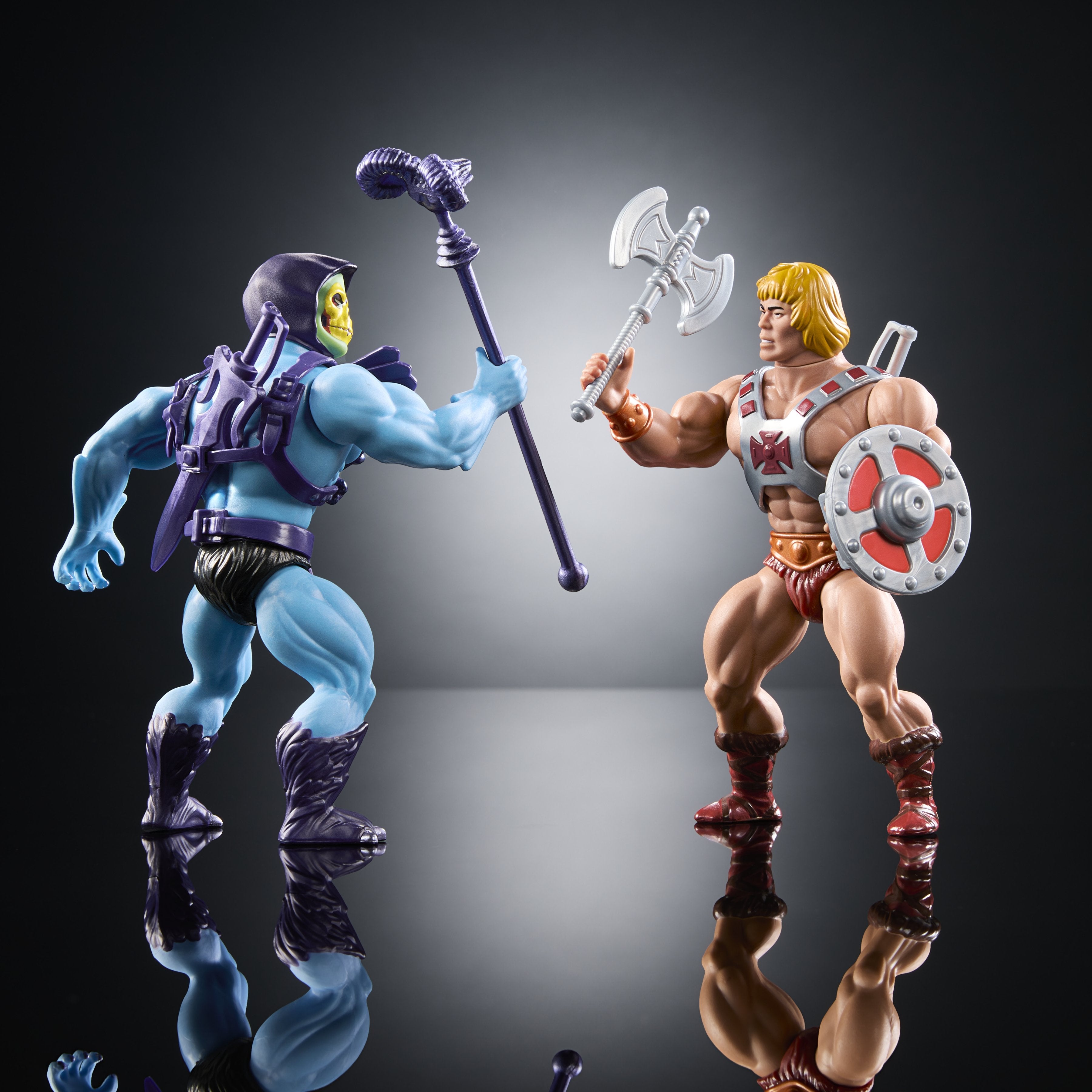 Set 2 Figuras He-Man Y Skeletor 80 Aniversario Mattel Masters Of The Universe Origins 14cm
