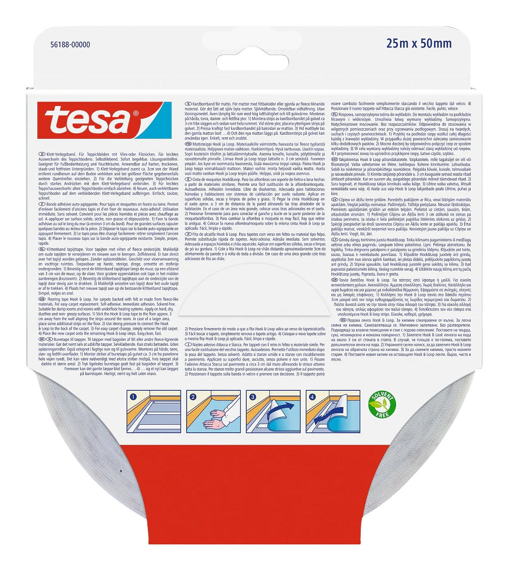 Tesa Klett-Verlegeband 25m X 50mm