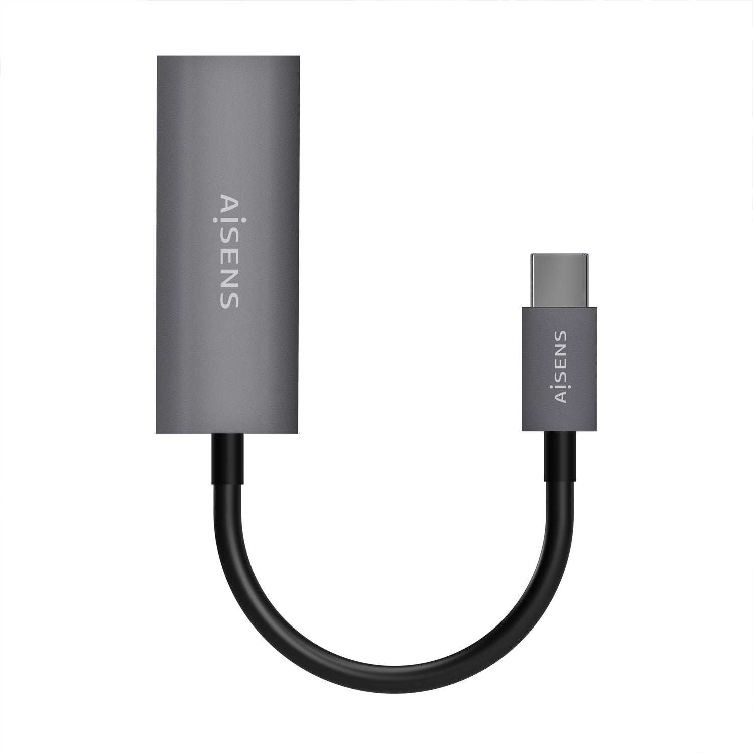 Aisens Conversor Usb3.1 Gen1 Usb-C A Ethernet Gigabit 10/100/1000 Mbps - 15cm - Gris