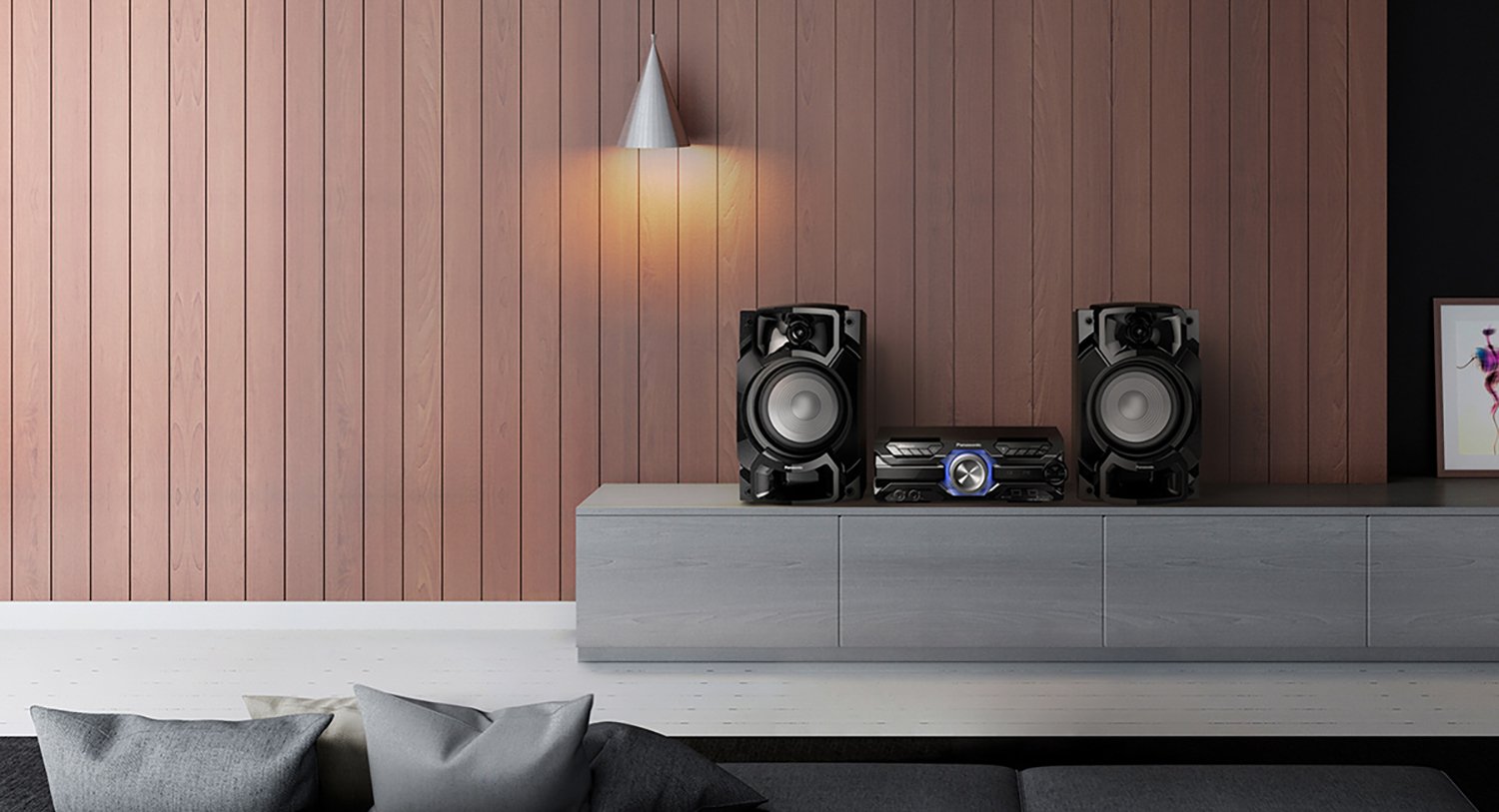 Mini Cadena De Música Panasonic Sc-Akx520 Para Uso Doméstico 650 W Negro
