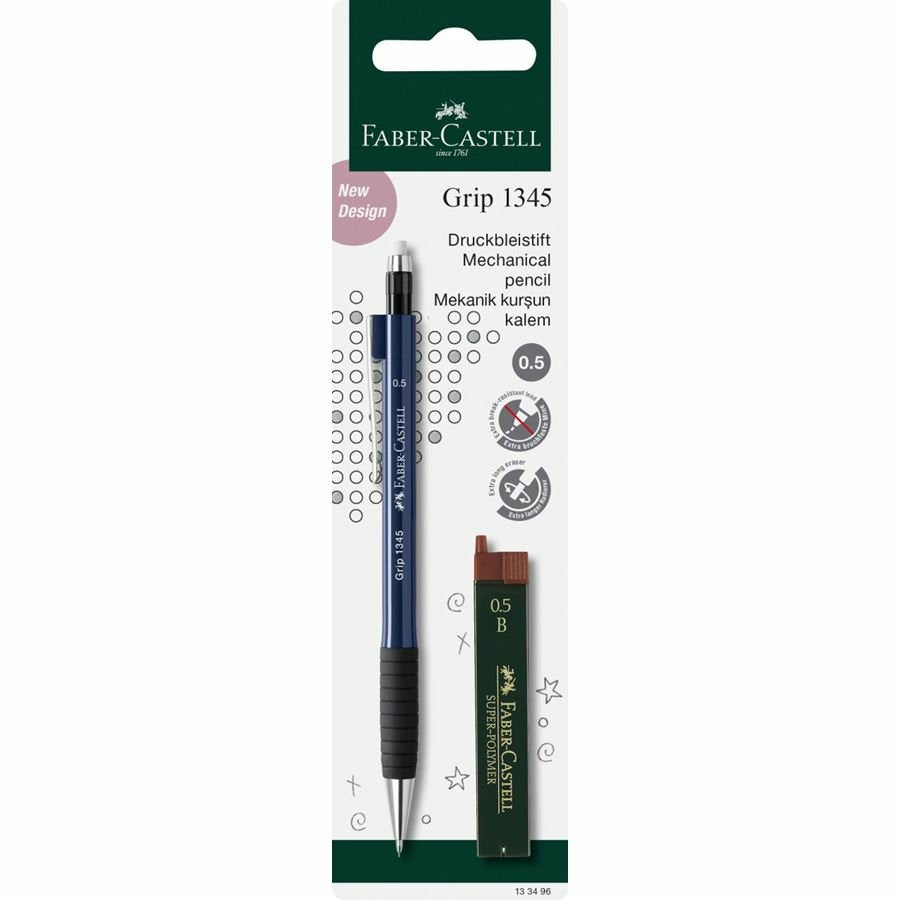 EAN 4005401334965 - Faber-Castell Grip 1345 lápiz mecánico B 2 pieza(s) imagen 1