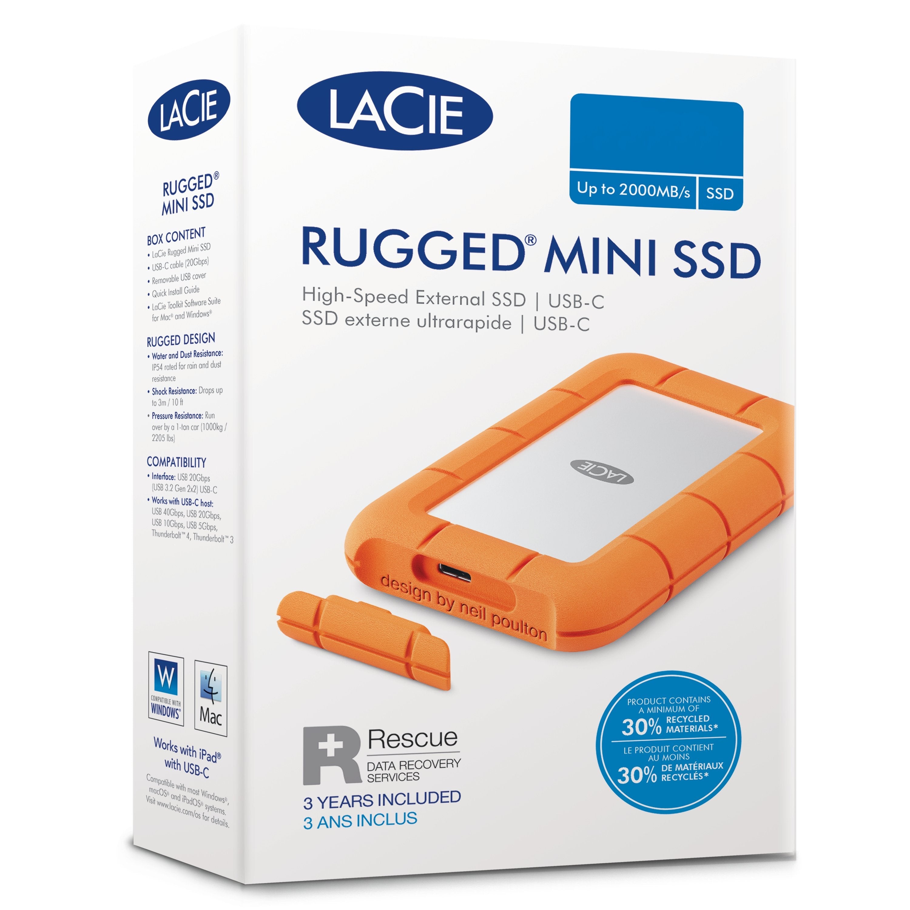 EAN 0763649139578 - LaCie Rugged Mini disco duro externo 5 TB 3.2 Gen 1 (3.1 Gen 1) Naranja imagen 5