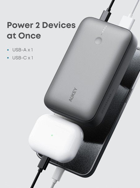 Mini Power Bank Pb-Y57 20000mah 22.5w 2xusb Pd 3.0 Qc 3.0 Led