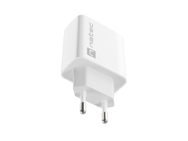 Natec Cargador Usb Ribera Usb-A+Usb-C 20w Pd Blanco