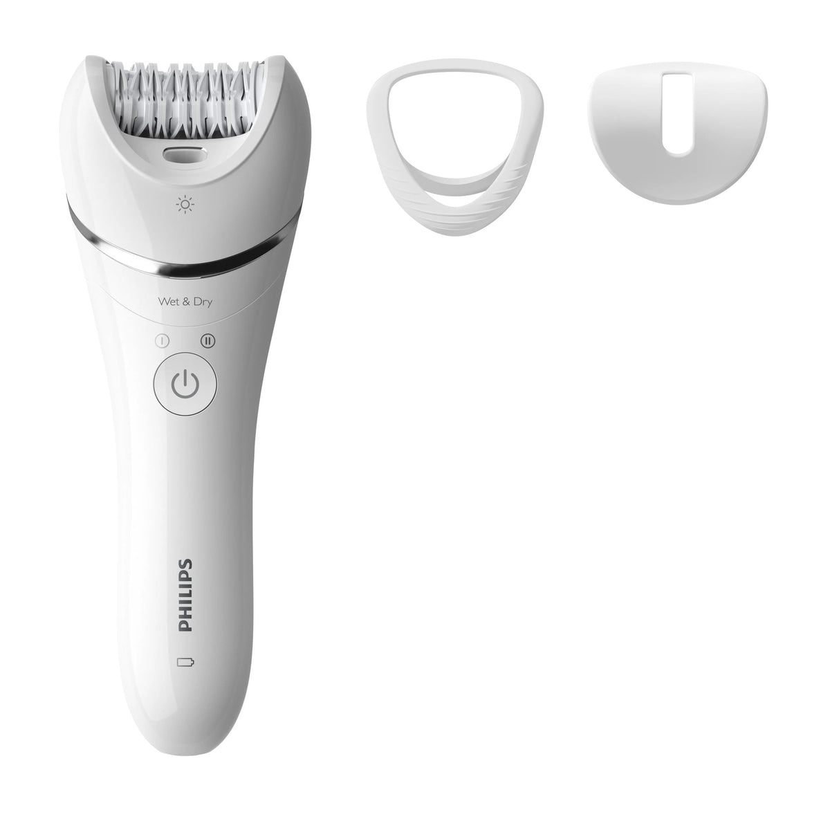 EAN 8710103935476 - Philips 8000 series BRE700/00 depiladora 32 pinzas Plata, Blanco imagen 1