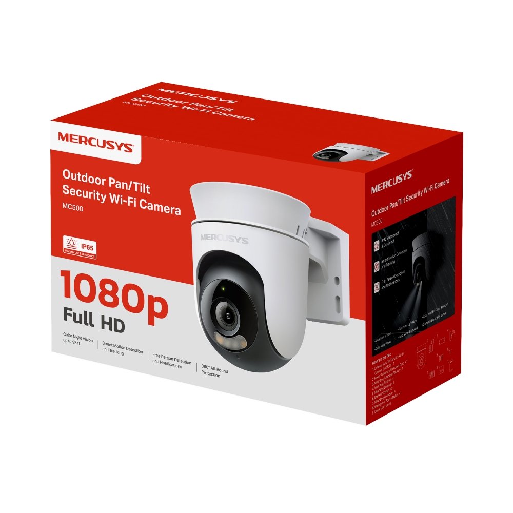 EAN 6957939004675 - Mercusys MC500 cámara de vigilancia Bombilla Cámara de seguridad IP Exterior 1920 x 1080 Pixeles Techo/Pa imagen 2
