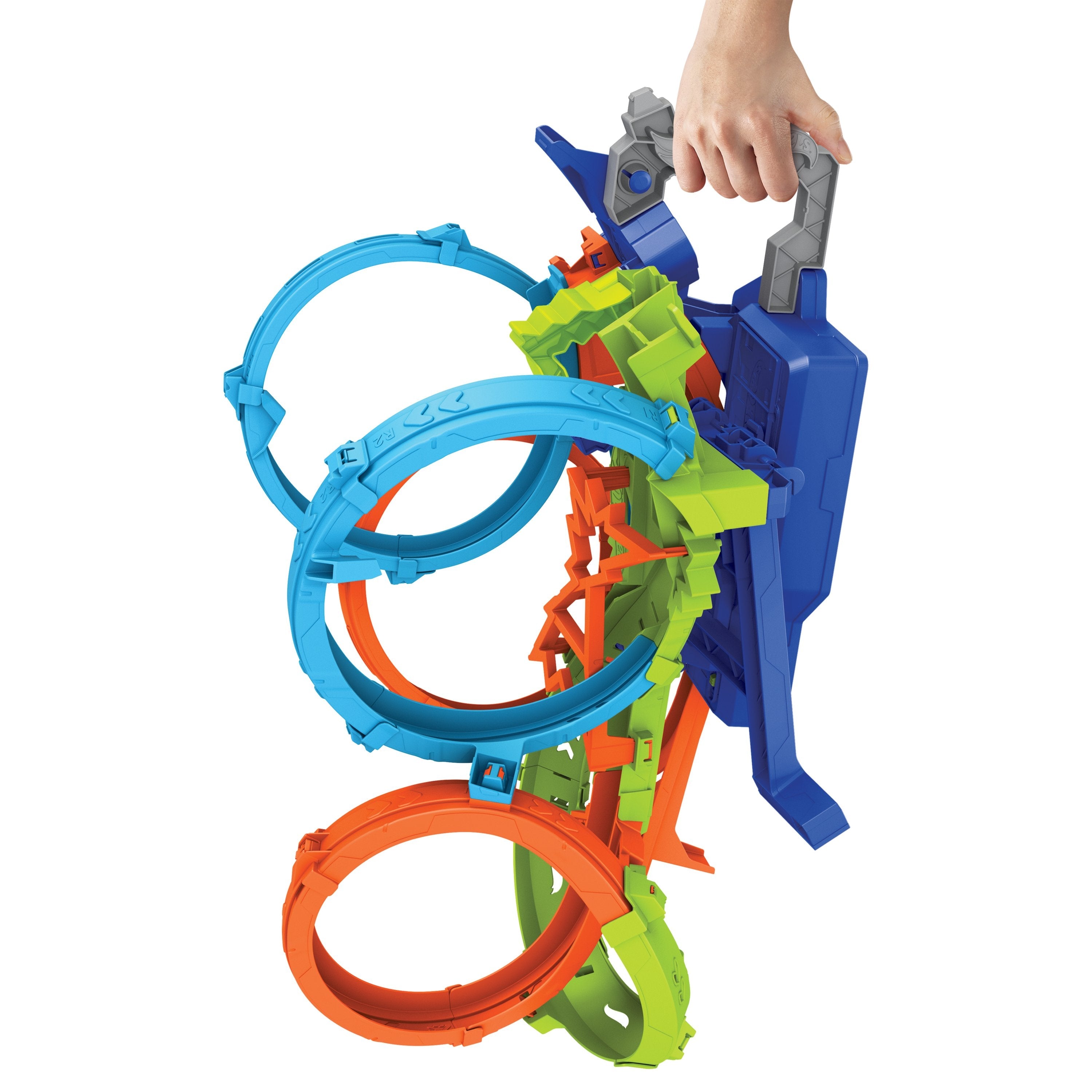 Hot Wheels Hot Wheels 4 Loopings Juego De Pistas Crash Danger, Pista De Carreras Hxr70