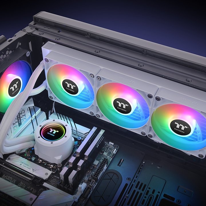 EAN 4713227539241 - Thermaltake TH360 V2 ARGB Procesador Kit de refrigeración líquida 36 cm Blanco 1 pieza(s) imagen 6