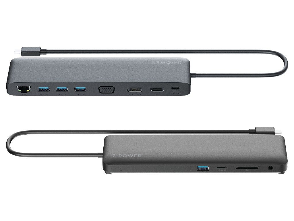 EAN 5055190142042 - 2-Power DOC0118A base para portátil y replicador de puertos Negro imagen 3