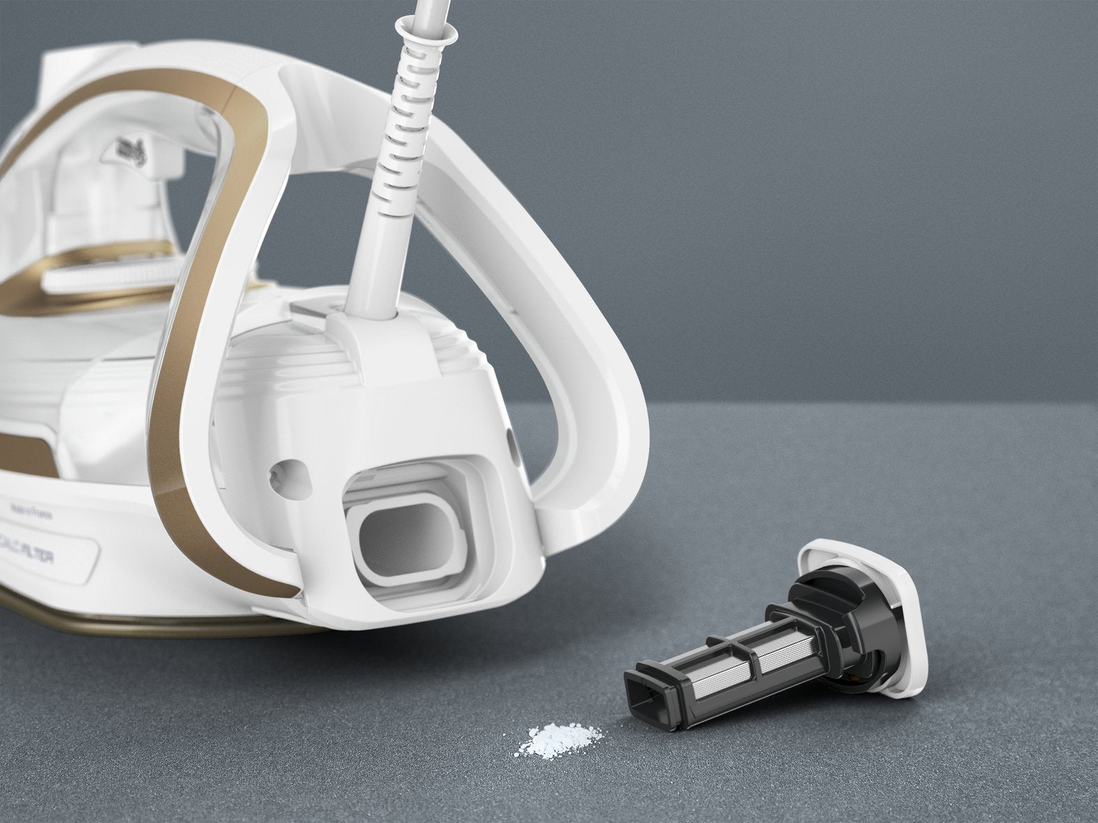 Tefal Puregliss Fv8042 Plancha Vapor-Seco Durilium Airglide Autoclean Soleplate 3000 W Bronce, Blanco