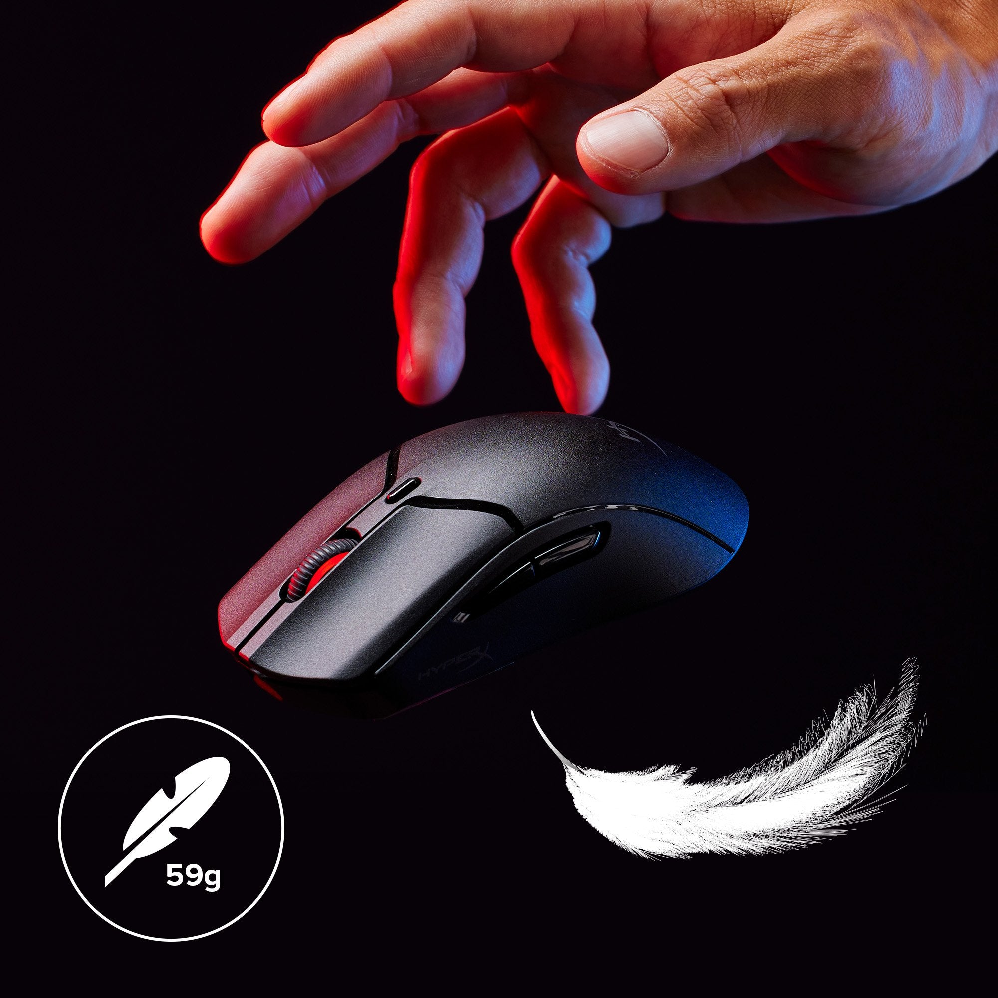 EAN 0197192120217 - HyperX Pulsefire Haste 2 Mini Wireless Black Gaming Mouse ratón Juego Ambidextro RF Wireless + Bluetooth imagen 12