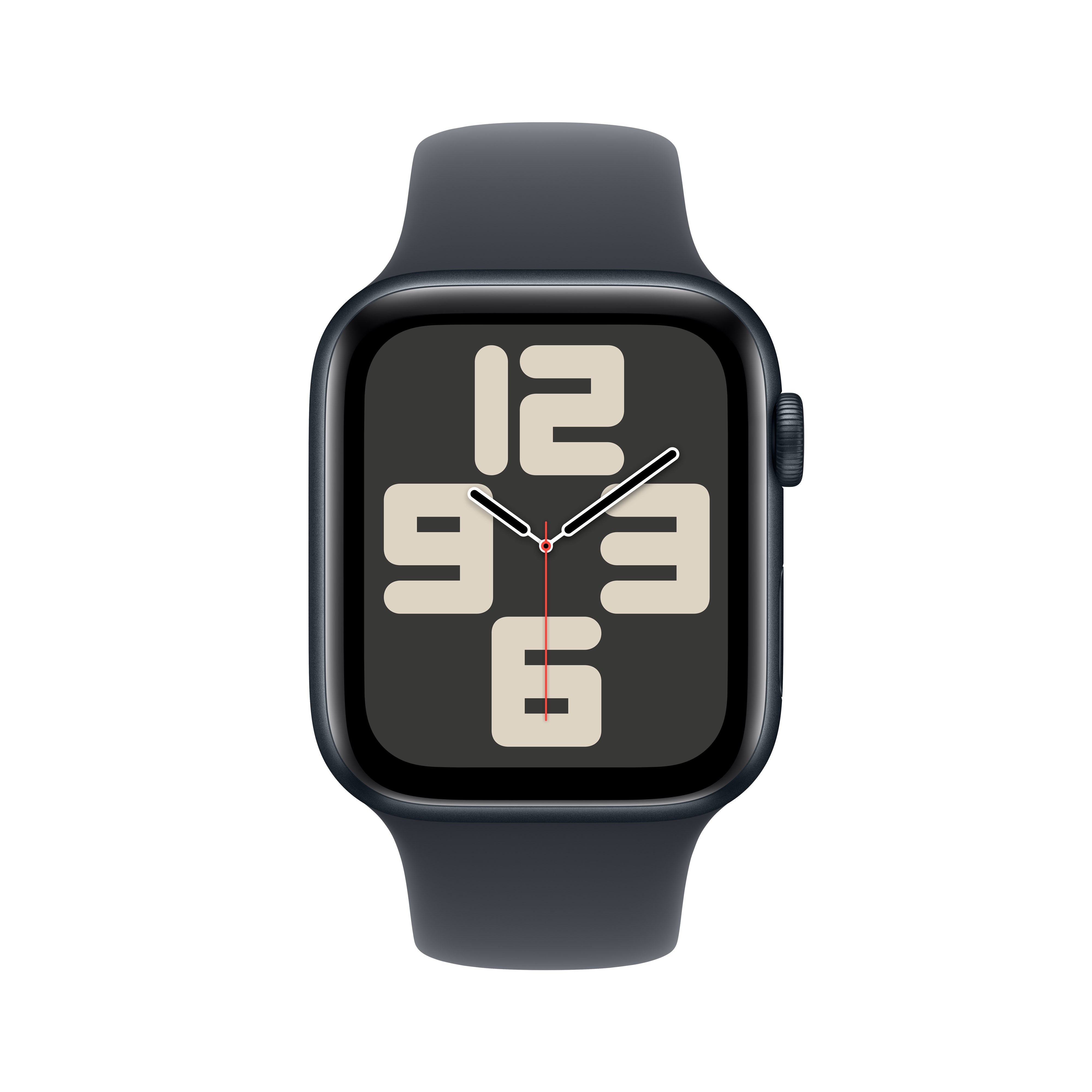 Apple Apple Watch Se Gps 44mm Midnight Aluminium Case With Midnight Sport Band - S/M